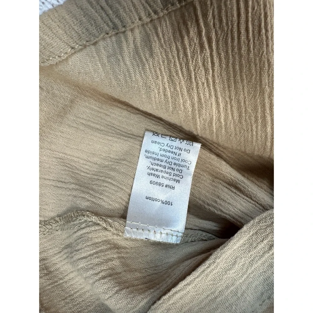 Chelsea & Violet Baby Tan Top 24M Long Sleeve Button Shirt F24WI231I NWT